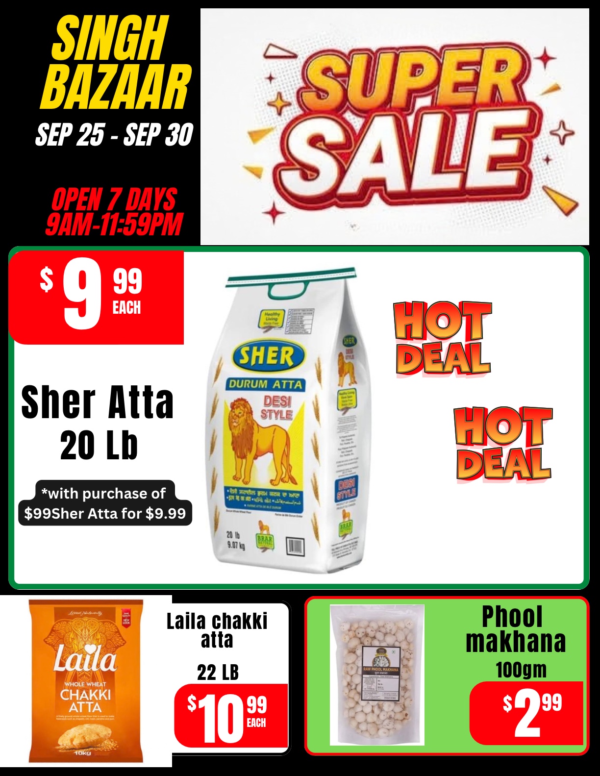 Flyer sep 25- sep 30 — Page 1